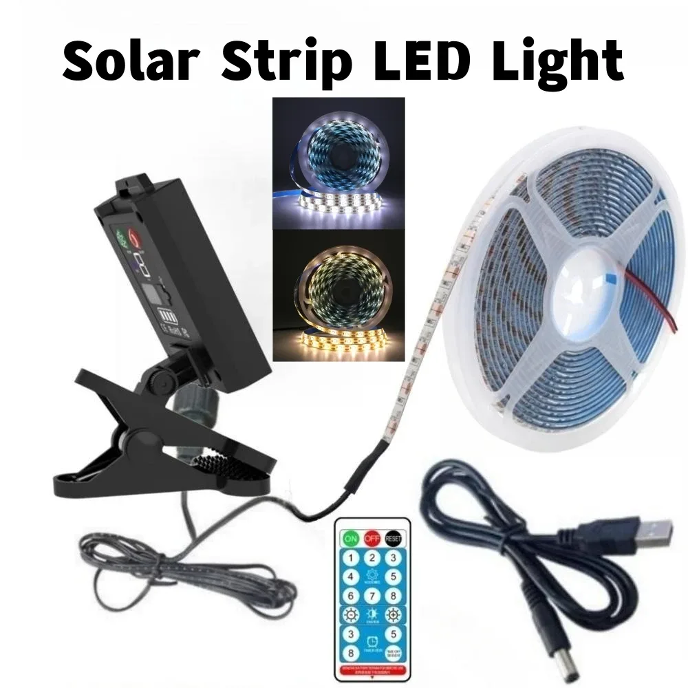 Ruban LED Solaire SMD2835 avec Télécommande - 5V, 60 LED/m, IP65 Étanche - Image 3