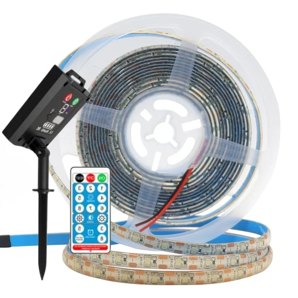 Ruban LED Solaire SMD2835 avec Télécommande - 5V, 60 LED/m, IP65 Étanche - Image 2