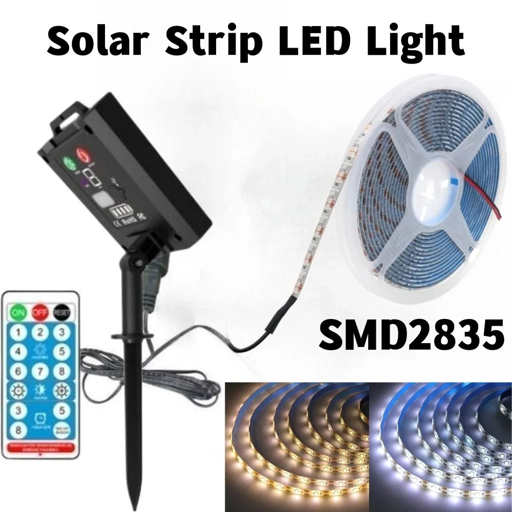 Ruban LED Solaire SMD2835 avec Télécommande - 5V, 60 LED/m, IP65 Étanche slide 7