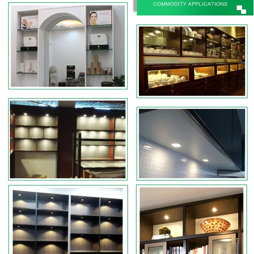 Lot de 4/6 Spots LED RGB WiFi Ronds pour Sous-Meuble et Vitrine, Kit avec Application et Télécommande - Image 4