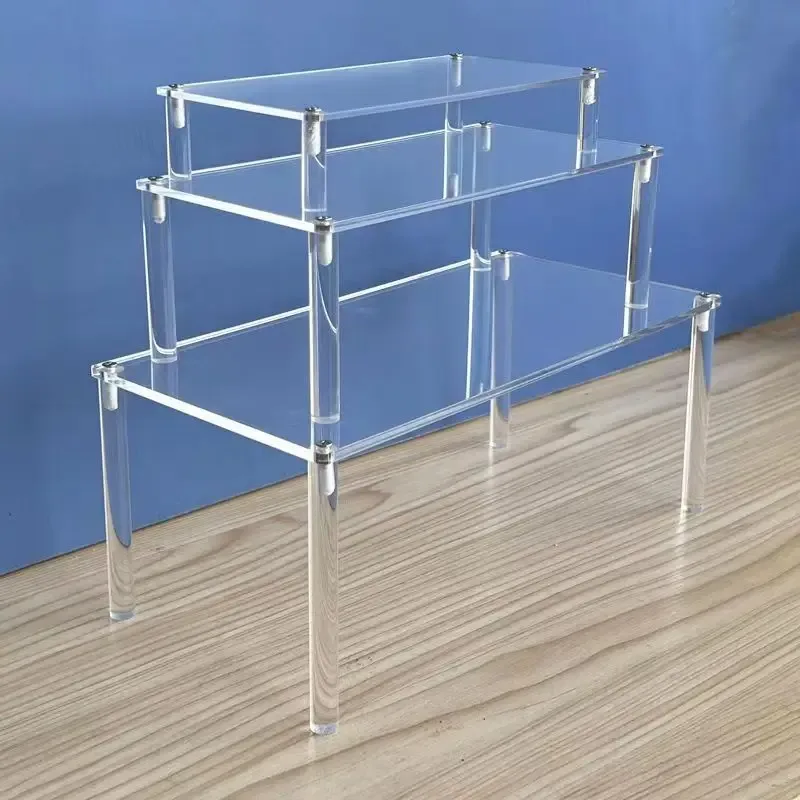 Présentoir empilable en acrylique transparent pour cosmétiques, jouets et sacs à main - Image 1