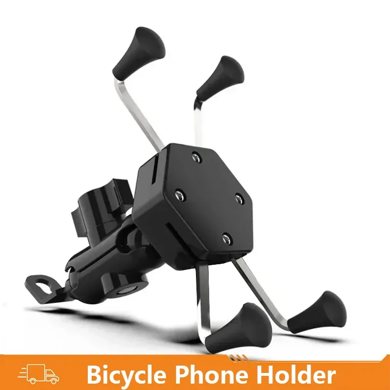 Support de téléphone pour moto anti-vibrations avec fixation rétroviseur et rotation 360° (3,5 à 7,0 pouces)