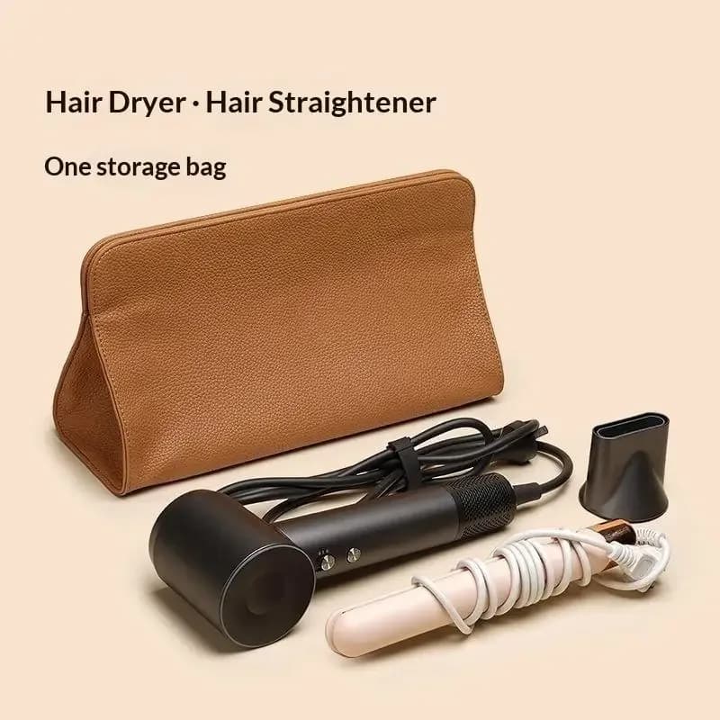 Pochette de rangement en cuir PU pour sèche-cheveux avec fermeture magnétique slide 2