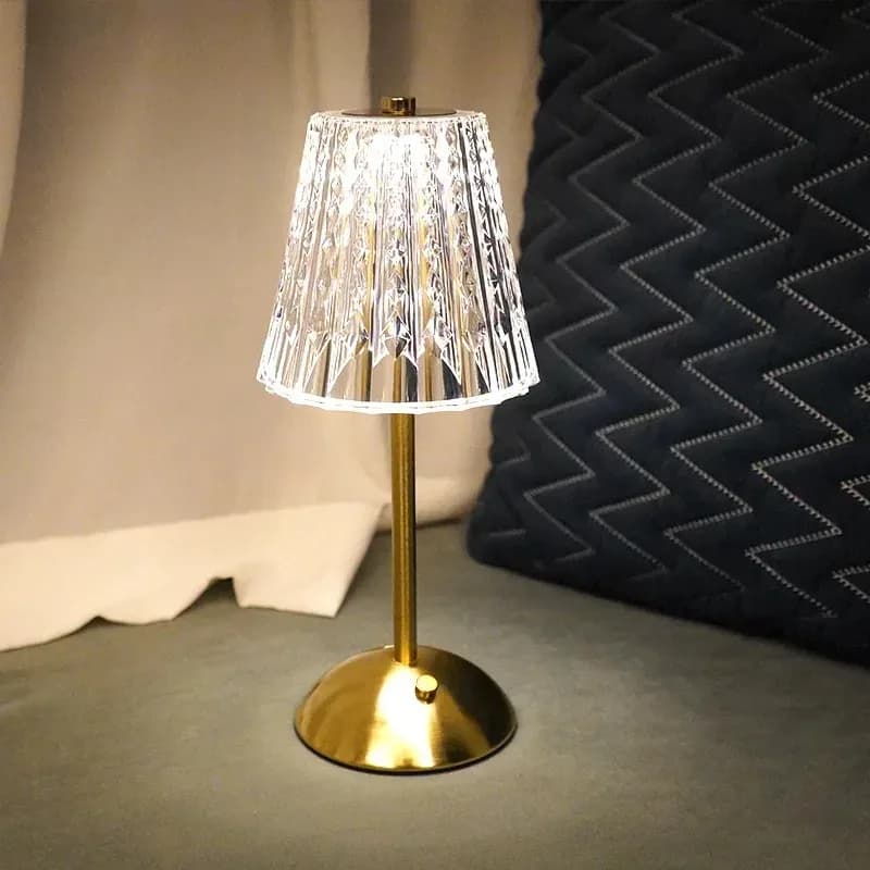 Lampe de table LED rechargeable avec variateur tactile slide 3