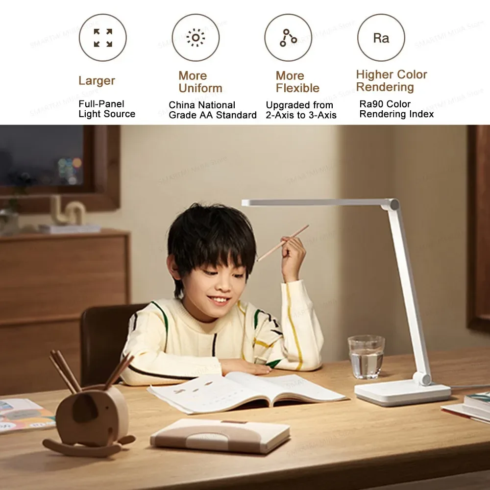 Lampe de bureau Xiaomi Mijia 2 Lite – Ra90, Protection oculaire, Bras articulé 3 axes - Image 3