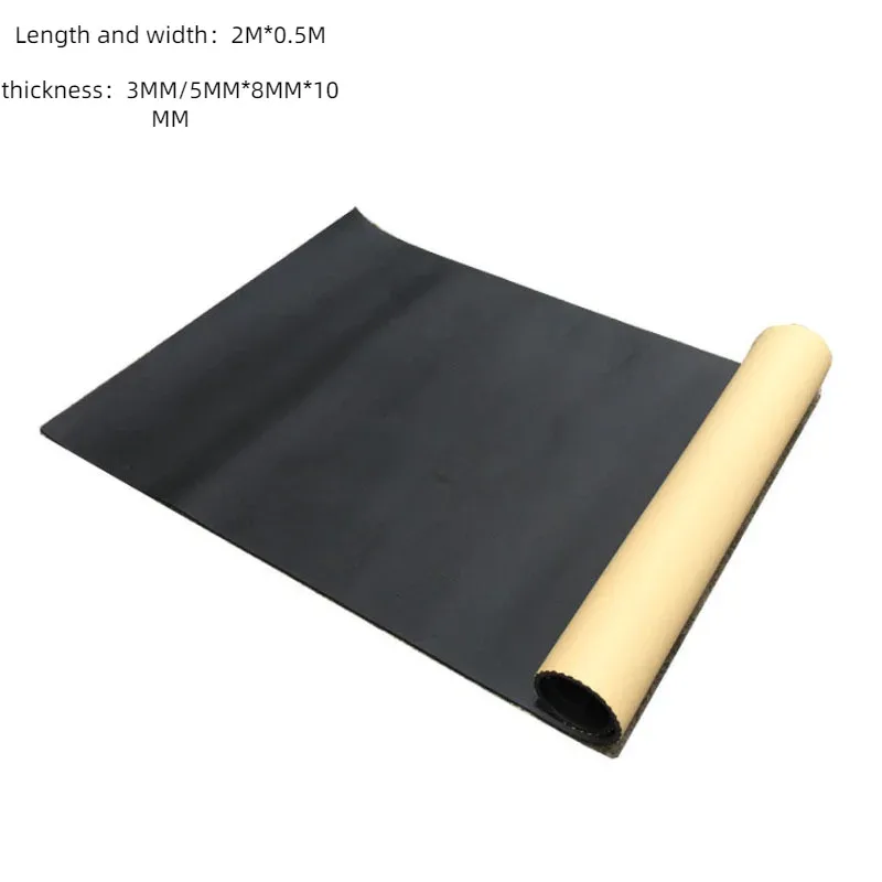 Rouleau d'isolation acoustique et thermique en mousse adhésive à cellules fermées - 200 x 50 cm