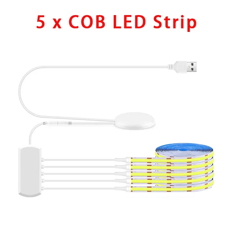Kit Ruban LED COB USB 5V avec Variateur Tactile Invisible pour Cuisine et Placard slide 8