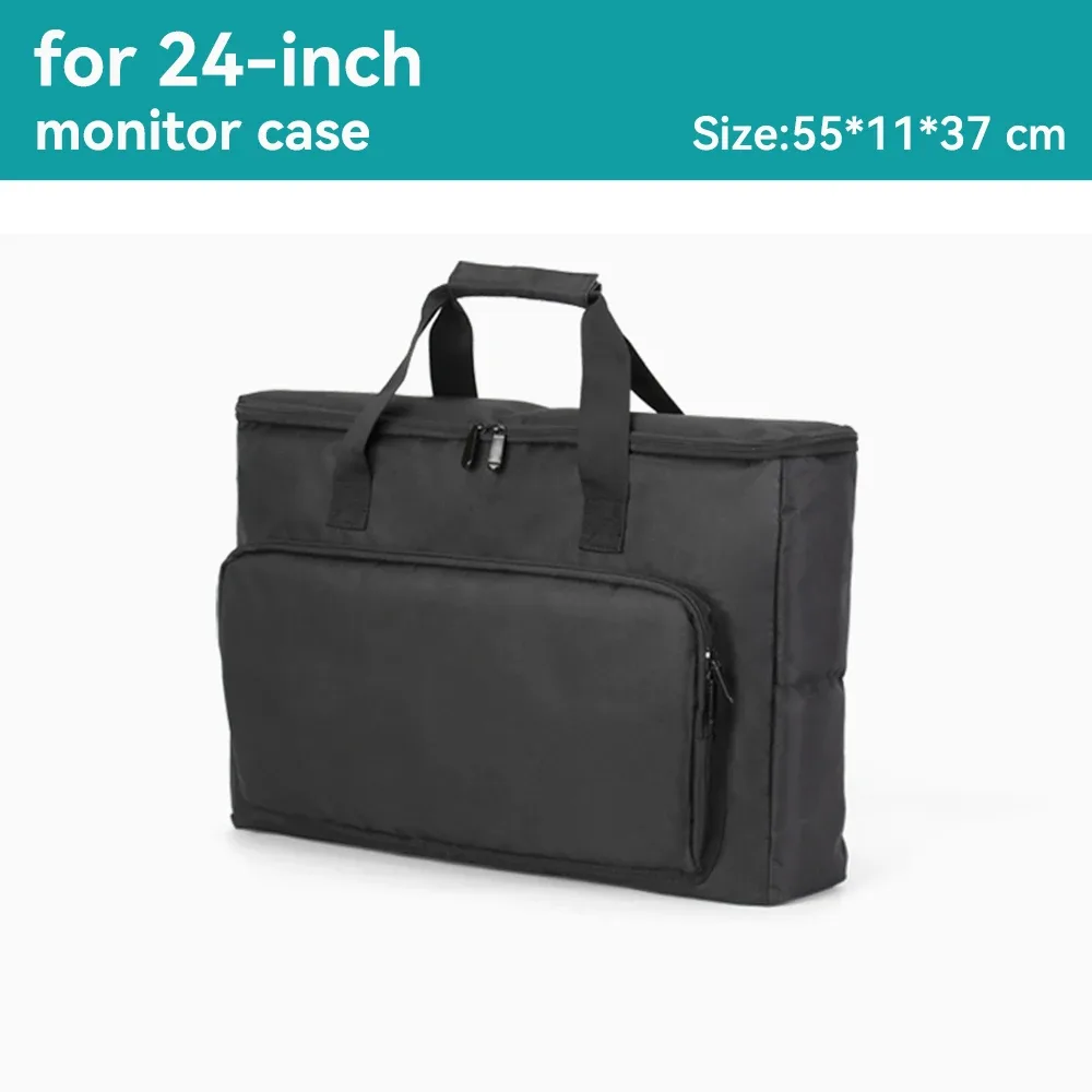 Sac de transport rembourré pour moniteur PC 24-32 pouces, imperméable et antichoc slide 7