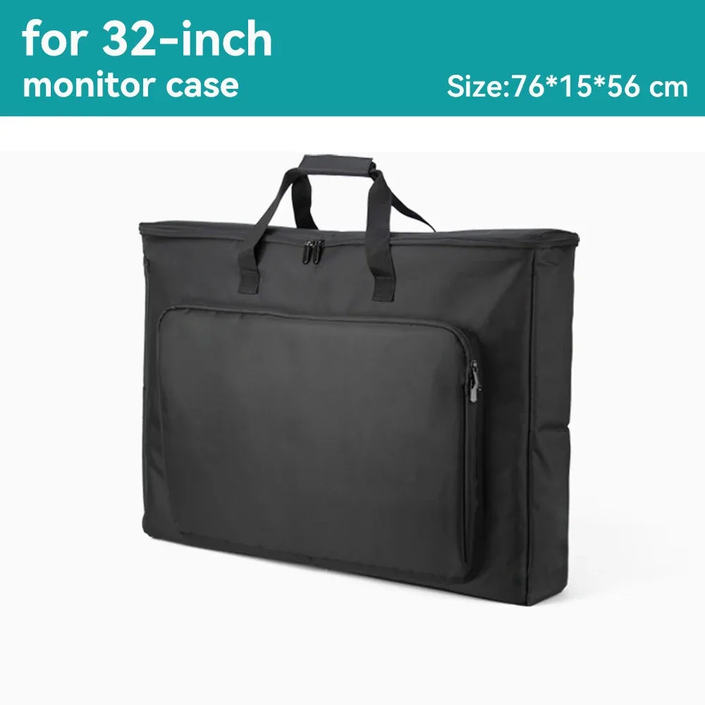 Sac de transport rembourré pour moniteur PC 24-32 pouces, imperméable et antichoc slide 10