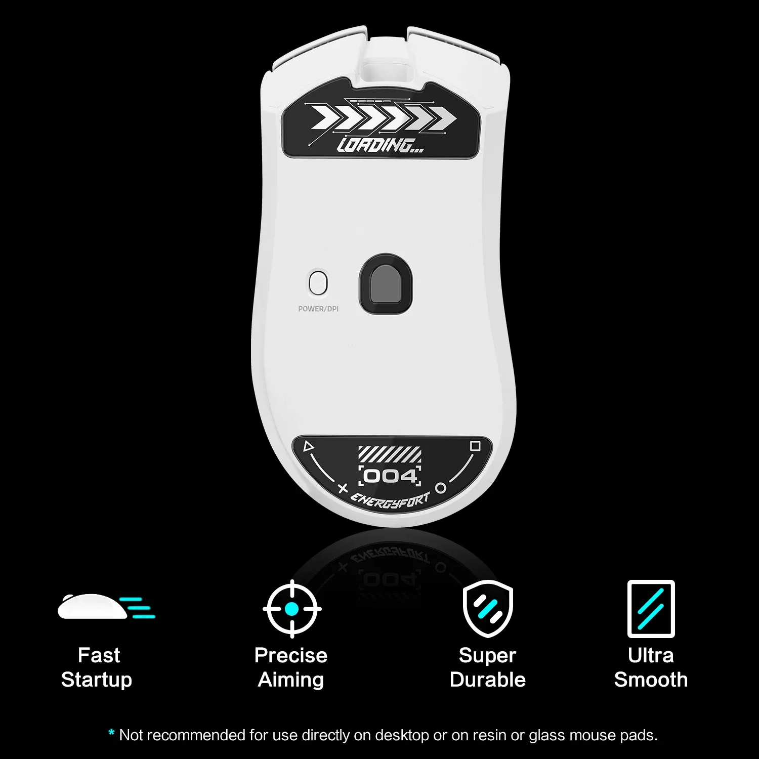 Patins de souris en verre Superglide pour Razer DeathAdder V4 Pro - Bords arrondis polis ultra-lisses - Image 3