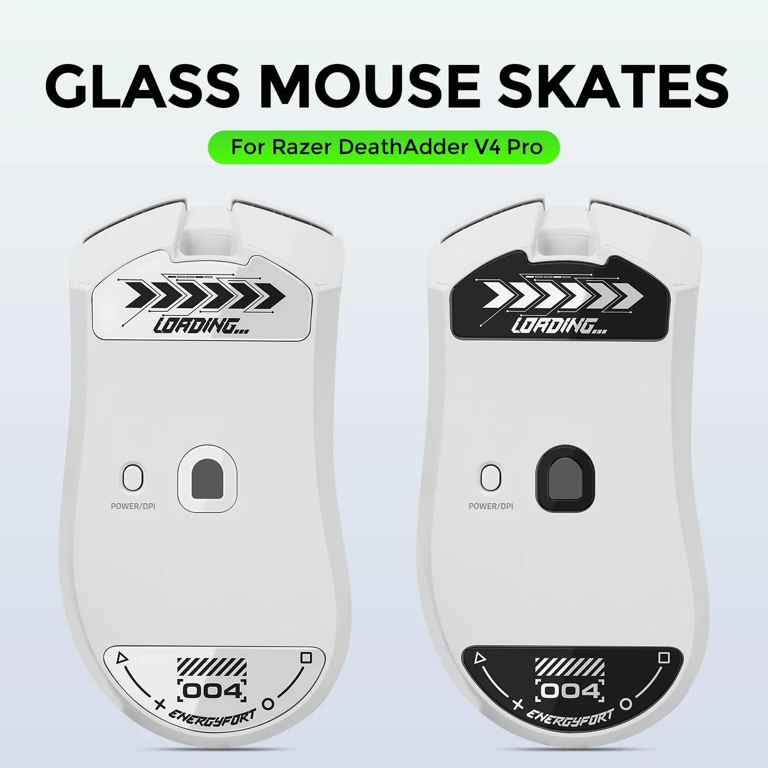 Patins de souris en verre Superglide pour Razer DeathAdder V4 Pro - Bords arrondis polis ultra-lisses - Image 1