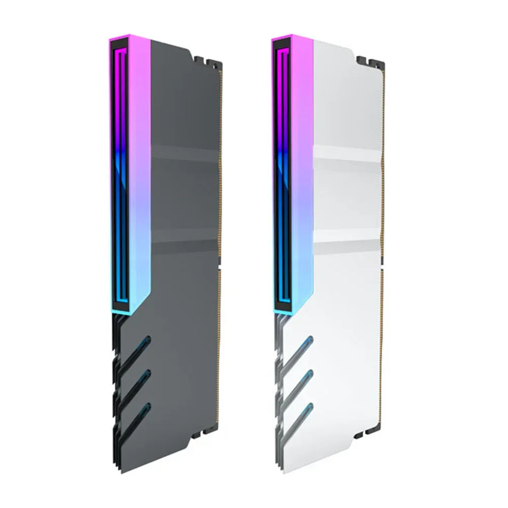 Dissipateur thermique ARGB pour RAM DDR4/DDR5 en alliage d'aluminium - Compatible AURA Sync - Image 2