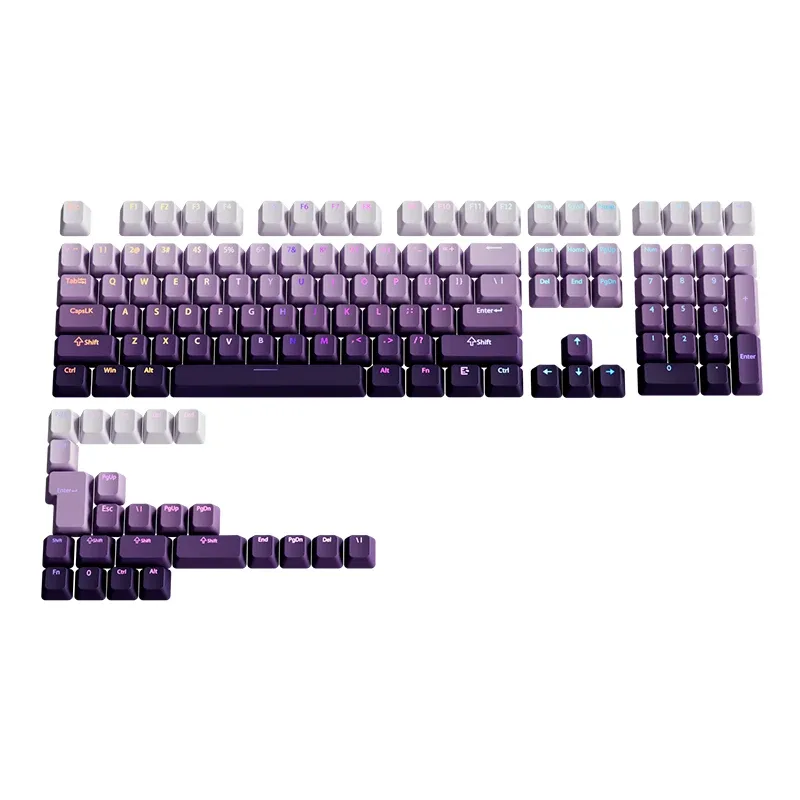 Set de 134 touches PBT Double-Shot - Violet Lavande - Profil OEM - Rétroéclairé slide 5