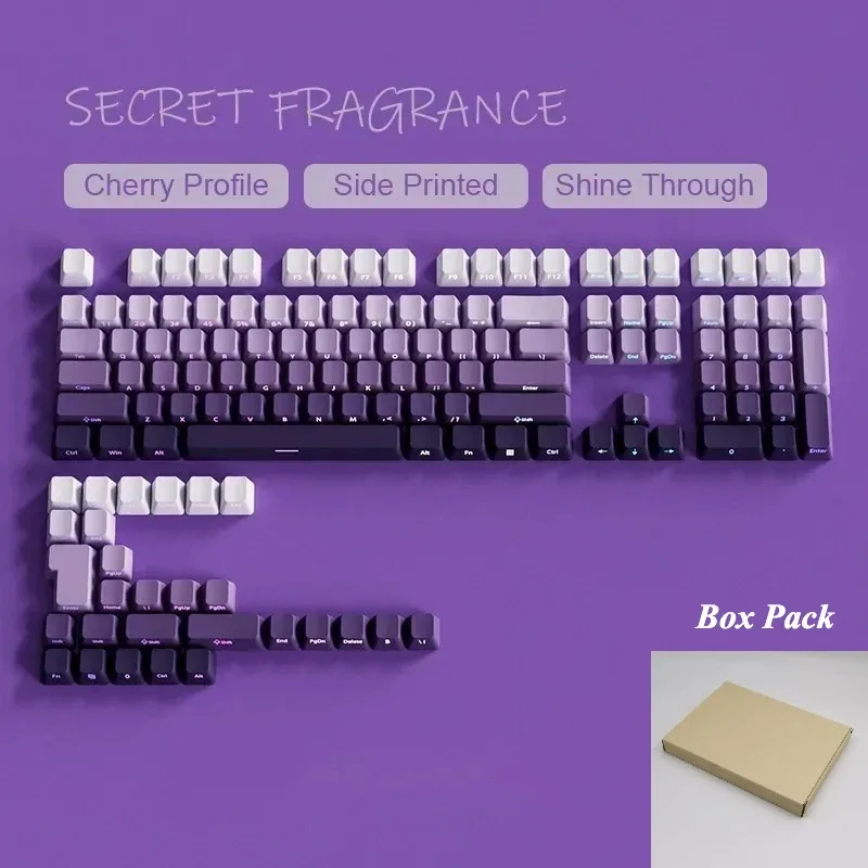 Set de 134 touches PBT Double-Shot - Violet Lavande - Profil OEM - Rétroéclairé slide 25