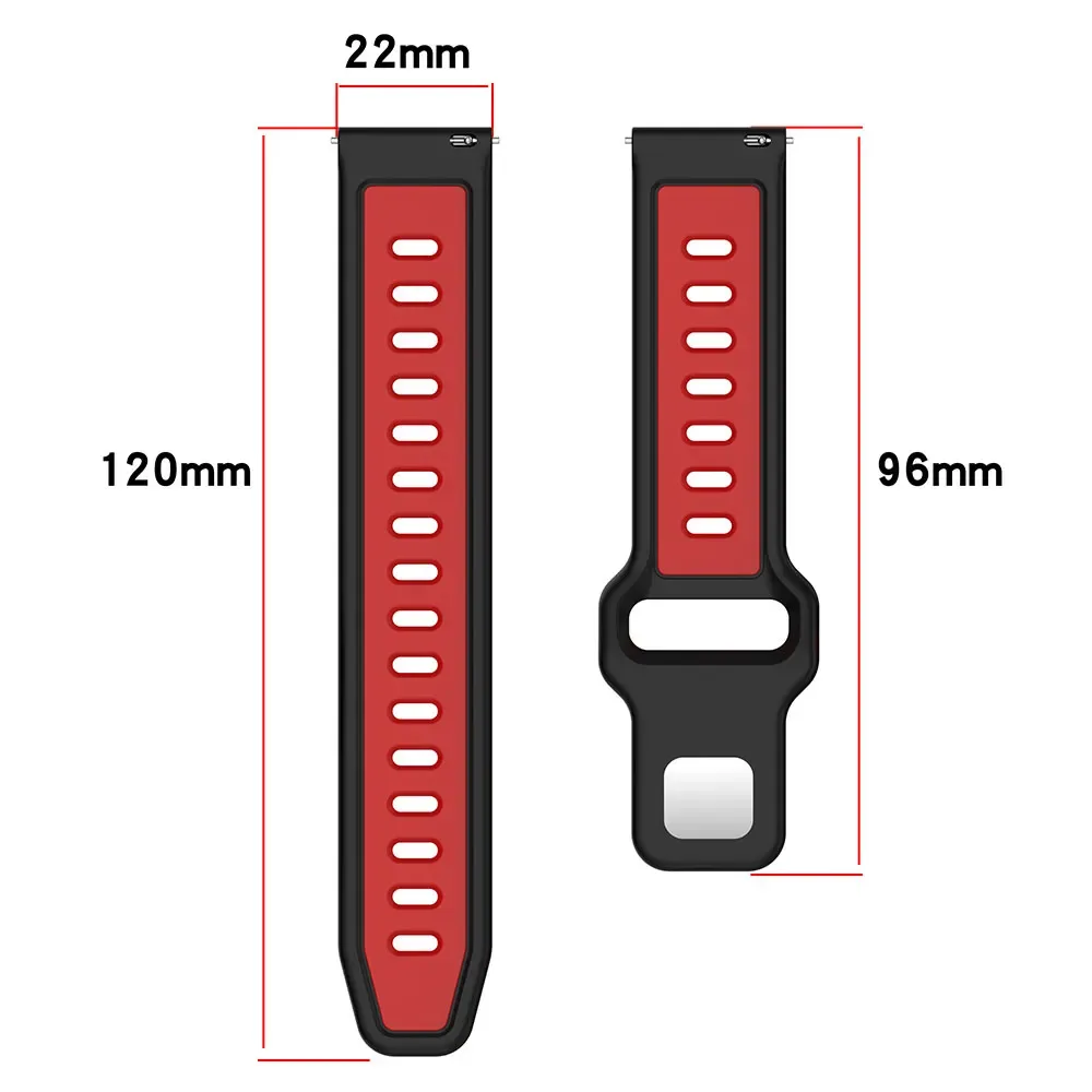 Bracelet en silicone 22 mm pour Amazfit Helio slide 6