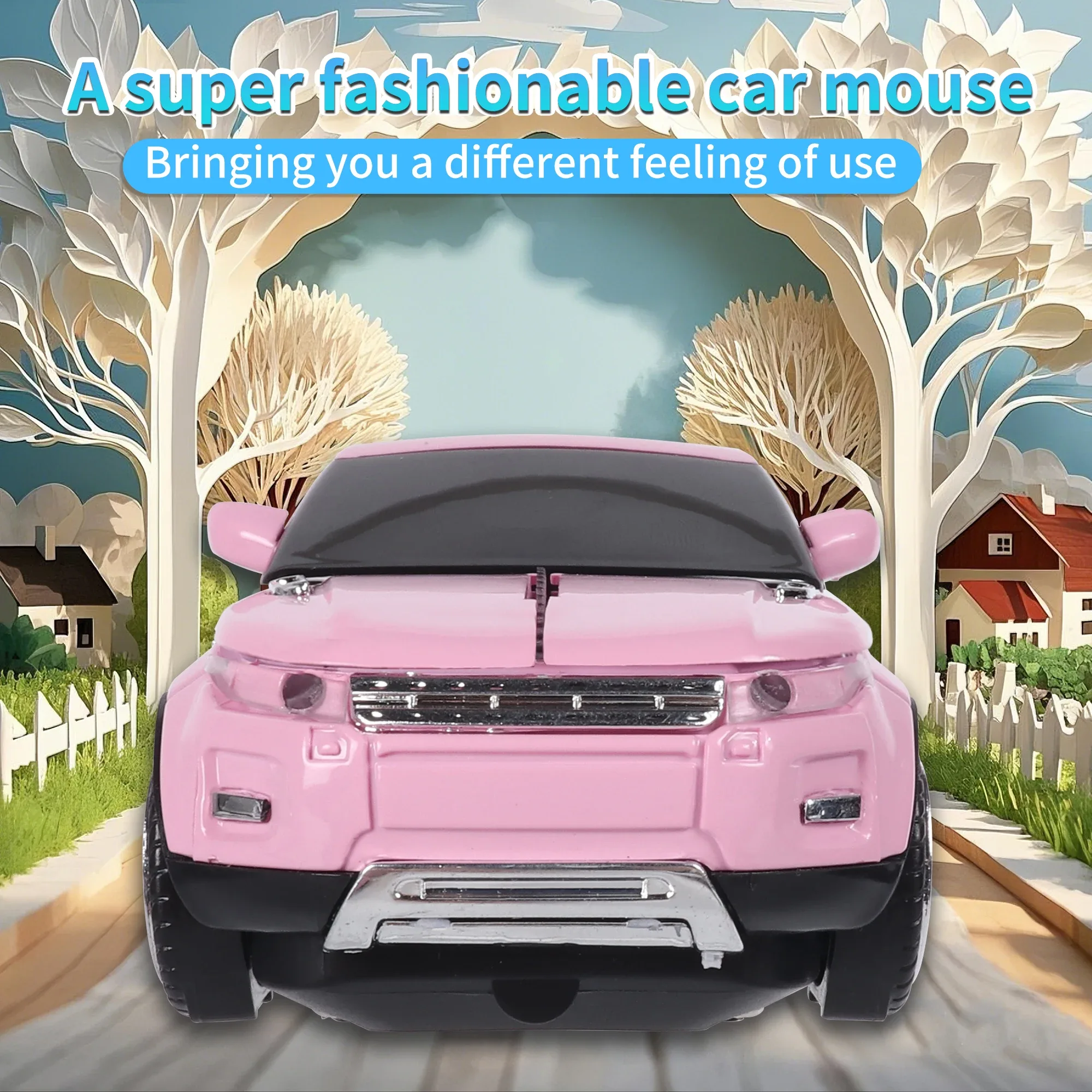 Souris optique sans fil 2,4 GHz en forme de voiture SUV - 1200 DPI - Silencieuse - Image 2