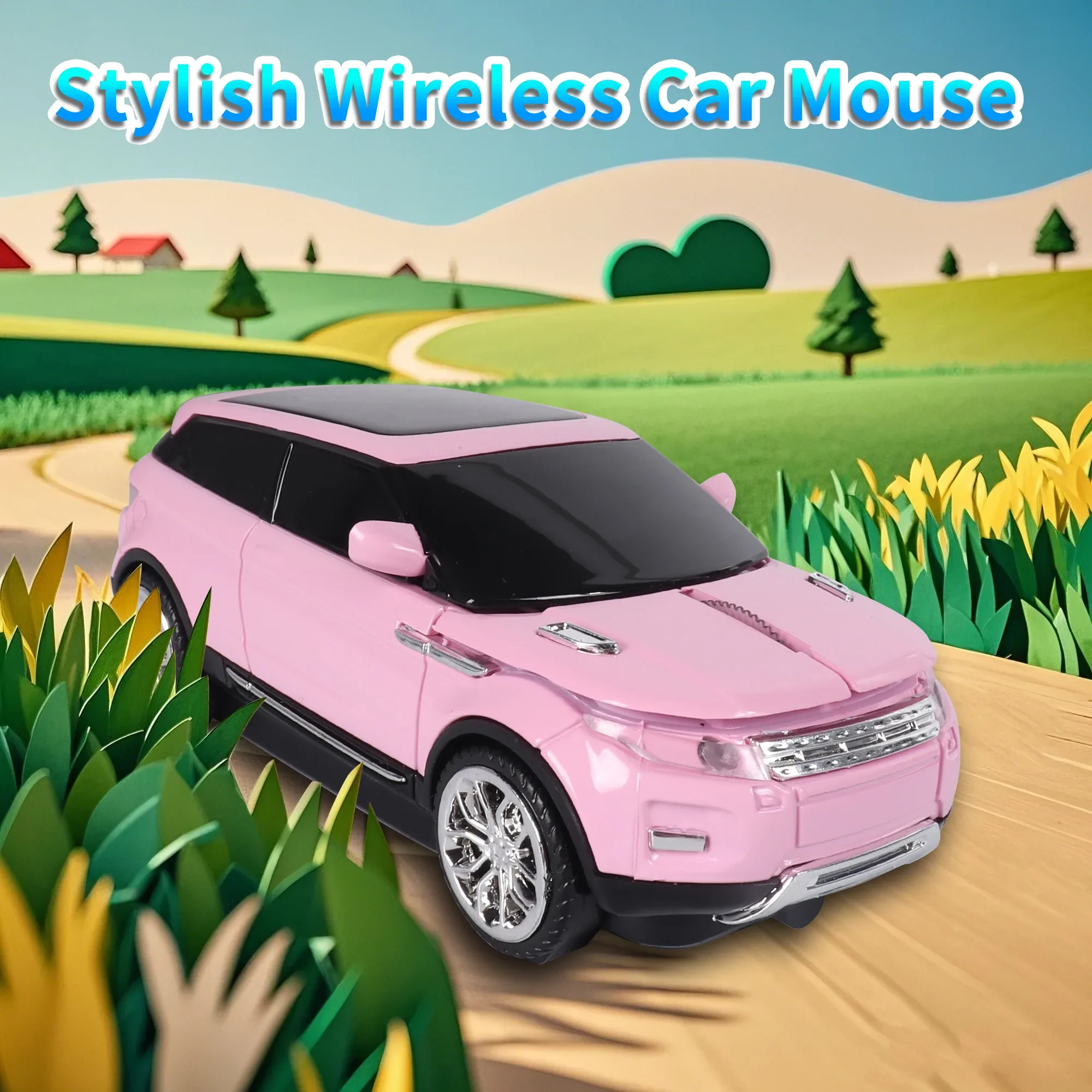 Souris optique sans fil 2,4 GHz en forme de voiture SUV - 1200 DPI - Silencieuse - Image 1