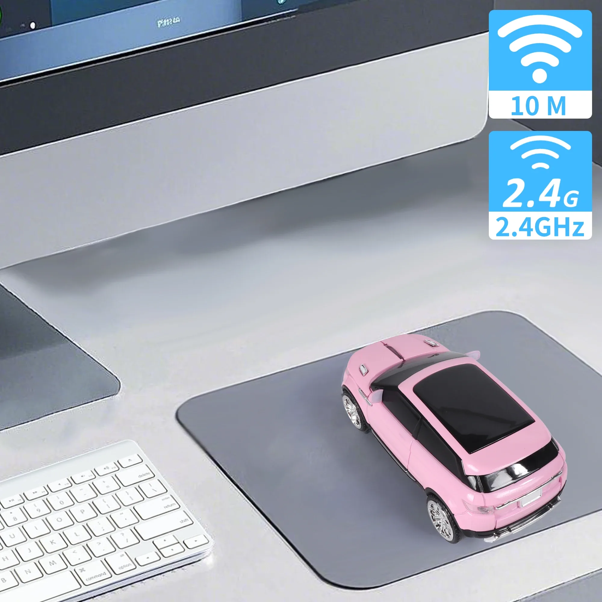 Souris optique sans fil 2,4 GHz en forme de voiture SUV - 1200 DPI - Silencieuse - Image 3