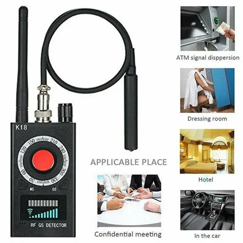 Détecteur multifonction K18 - Anti-espionnage, signaux RF et traceurs GPS slide 4