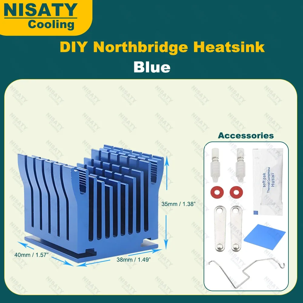 Dissipateur thermique Northbridge en aluminium avec ventilateur 40 mm slide 10