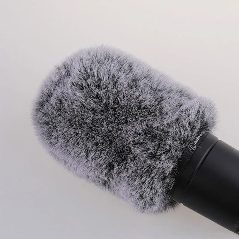 Bonnette anti-vent en fourrure pour microphone AT2020 - Image 2