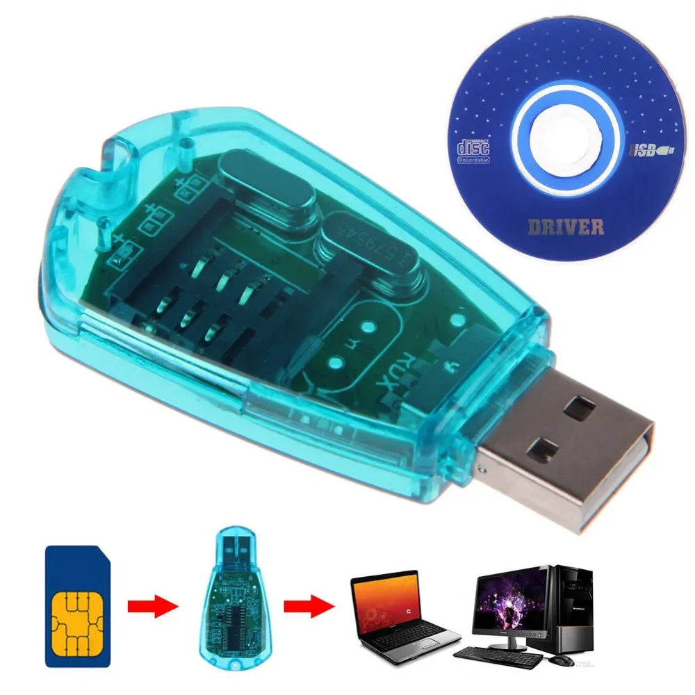 Lecteur et graveur de carte SIM USB - Kit de sauvegarde GSM/CDMA