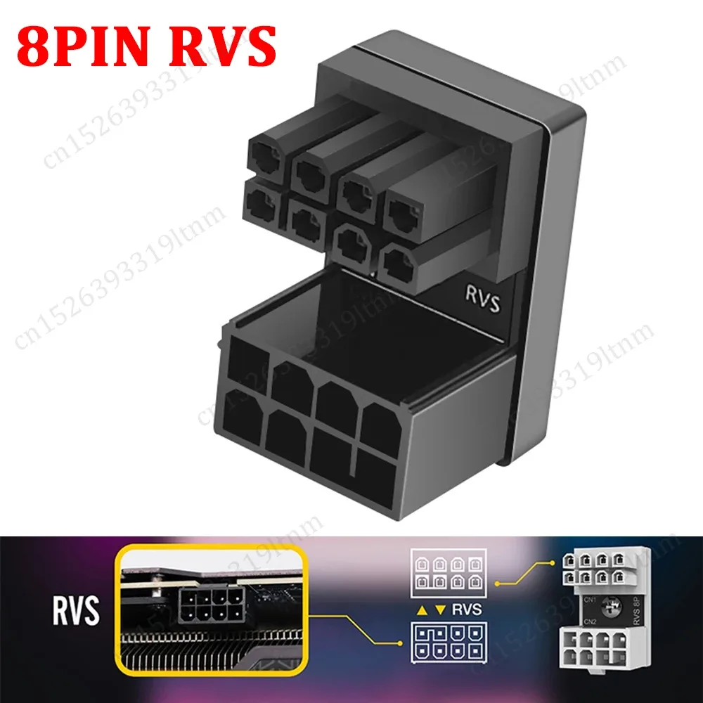 Adaptateur coudé 180° ATX 6/8 broches pour alimentation GPU slide 11