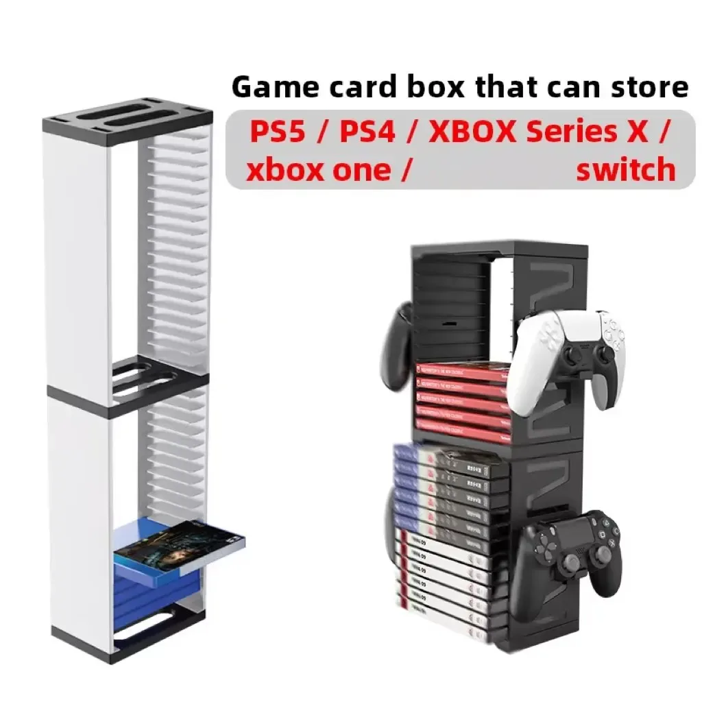 Tour de rangement pour jeux vidéo DATA FROG - Compatible PS5, PS4, Xbox et Switch - Image 2