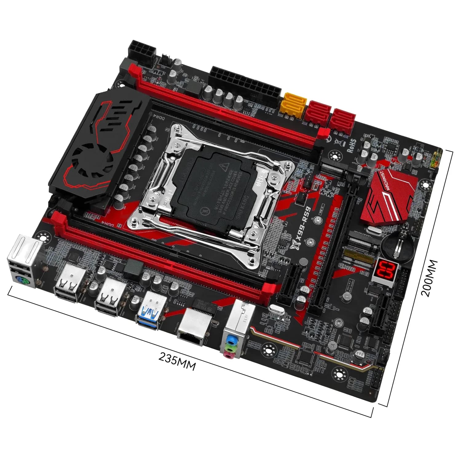 Carte mère MACHINIST X99 RS9 LGA 2011-3, Support Intel Xeon E5 V3/V4, DDR4 Quad-Channel, M.2 NVME, M-ATX - Image 3