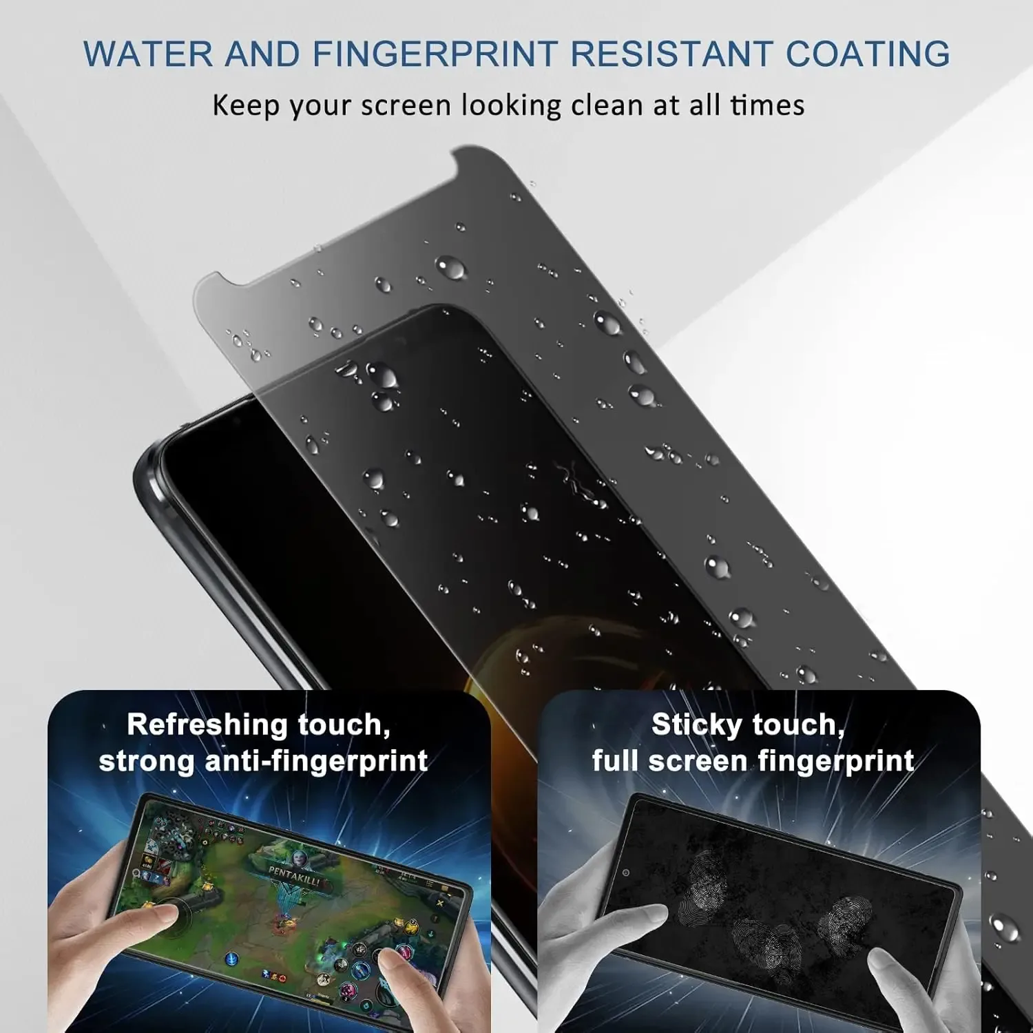 Verre trempé anti-espion 9H et protection d'objectif pour ASUS ROG Phone 7, 6, 5 Pro & Ultimate - Image 5