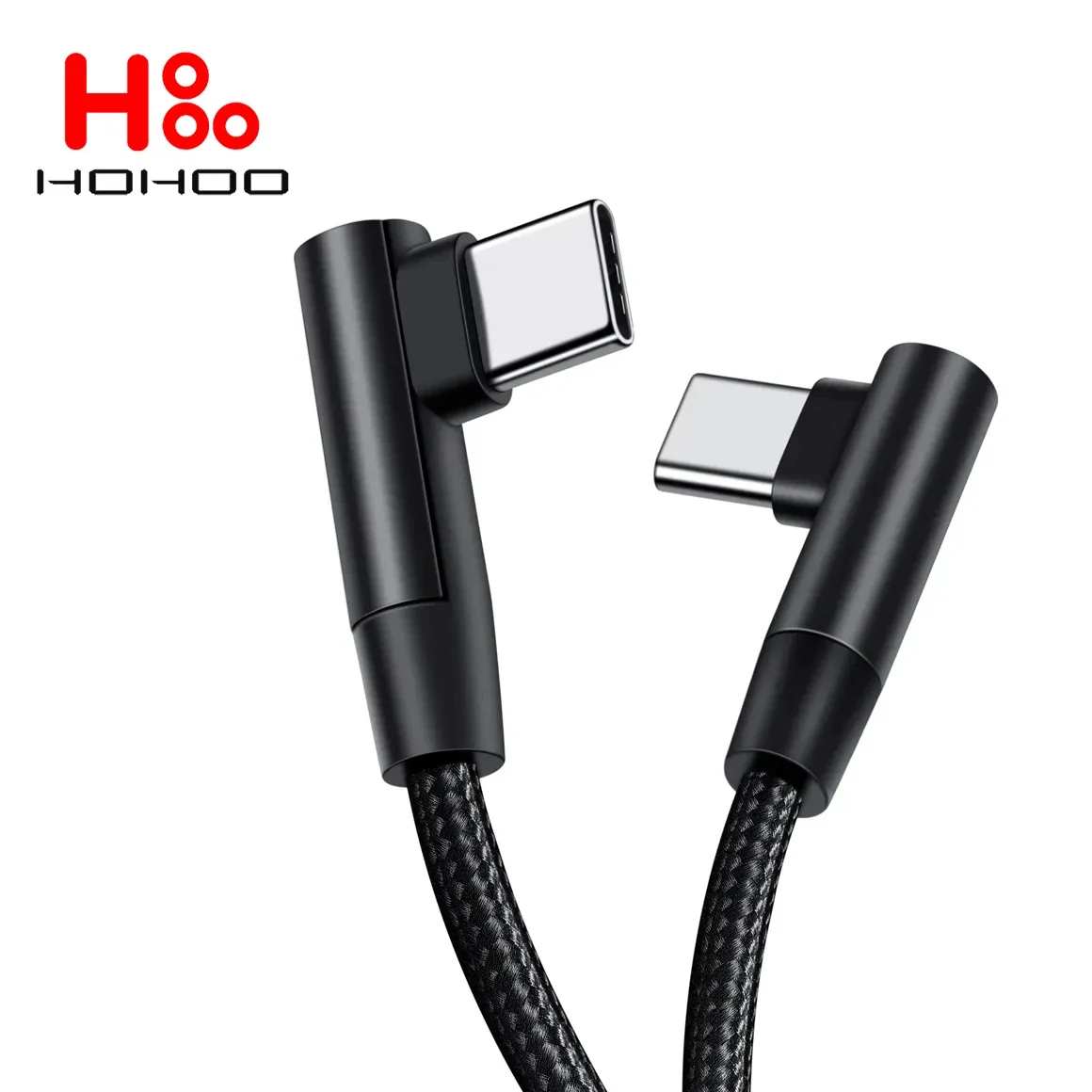 Câble USB-C vers USB-C 120W à angle droit (L) - Charge rapide PD 4.0/3.0