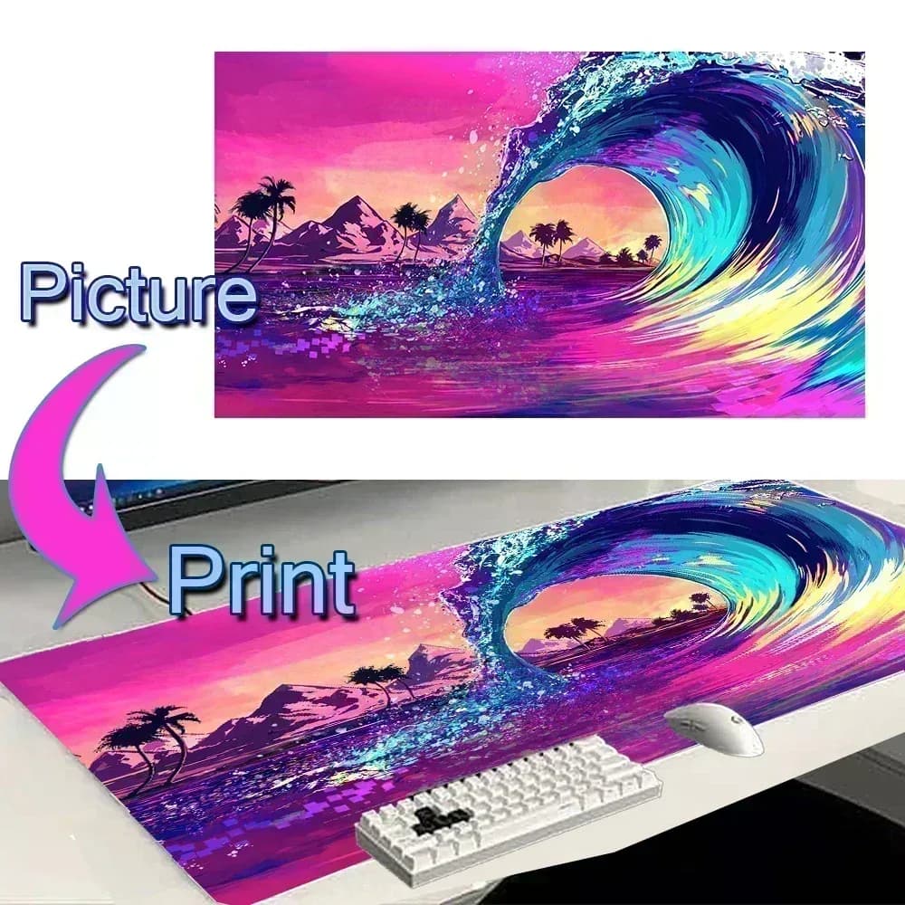 Tapis de souris gamer personnalisé avec votre image - 1200x500mm - Image 3