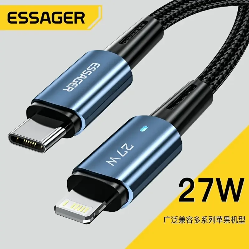 Essager - Câble de charge rapide USB-C vers Lightning 20W