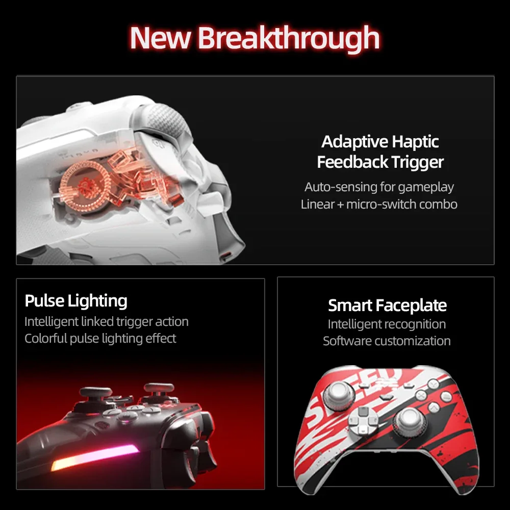 Beitong Kunpeng 70 Elite : Manette sans fil avec IA et gâchettes adaptatives pour Switch 2, PC et mobile slide 2