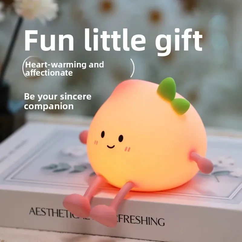 Veilleuse Tactile en Silicone Xiaopi Tao - Lampe de Chevet Rechargeable pour Enfants - Image 2