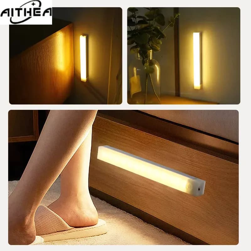 Réglette LED sans fil AITHEA avec détecteur de mouvement, rechargeable USB-C - Image 3