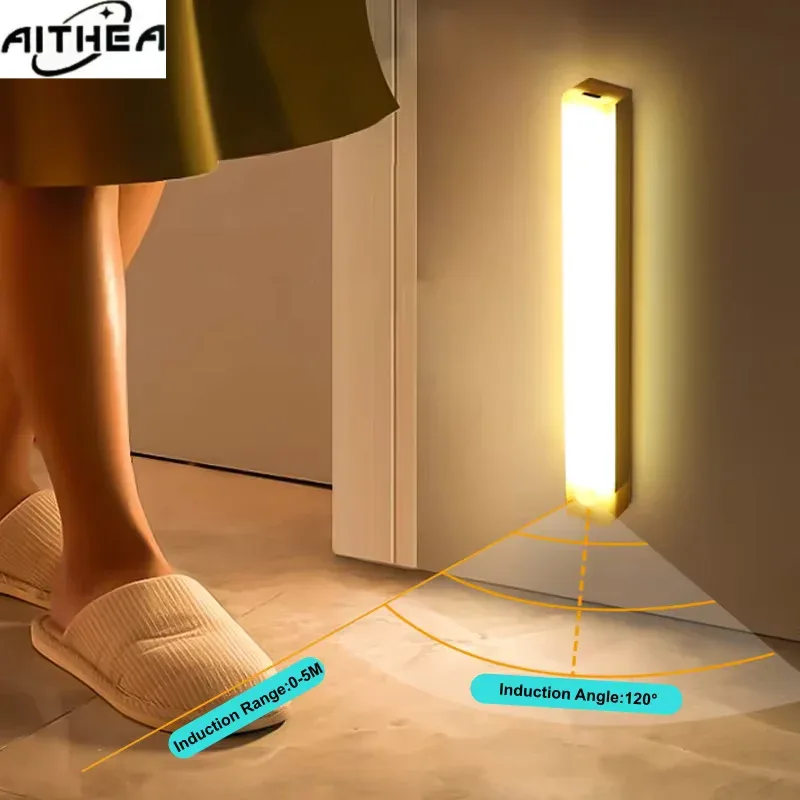 Réglette LED sans fil AITHEA avec détecteur de mouvement, rechargeable USB-C - Image 5