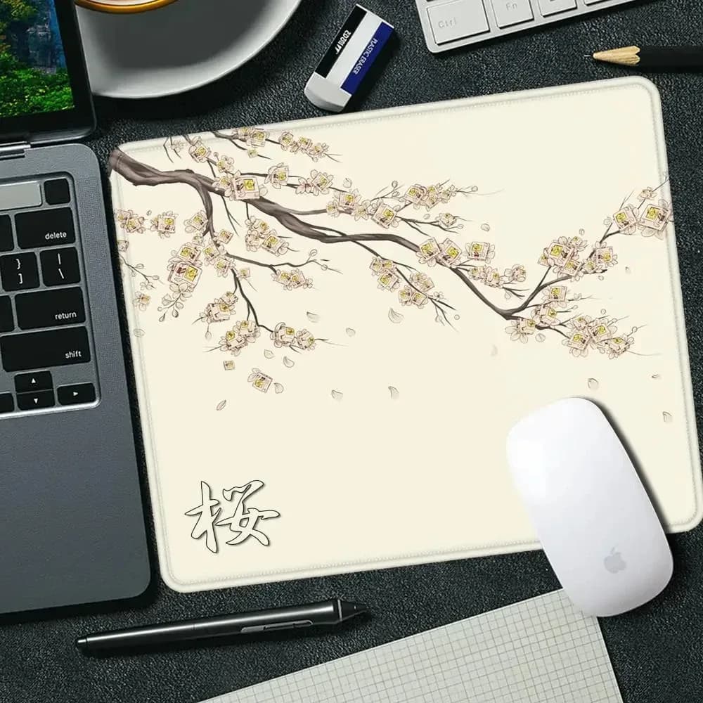 Tapis de souris gaming Sakura - Cerisiers du Japon - 450 x 400 mm - Image 5