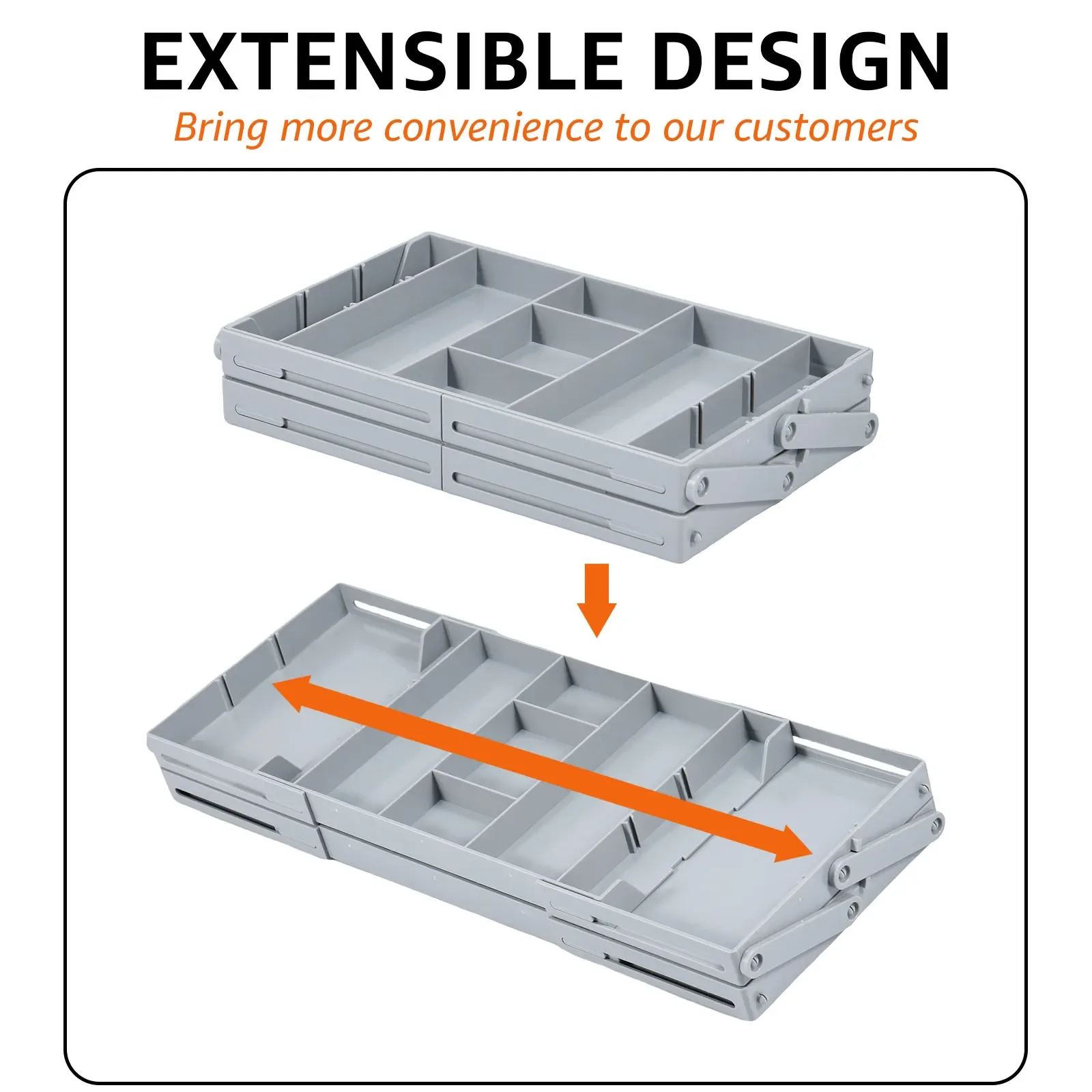 Organisateur de tiroir extensible et modulable à niveaux - Image 4