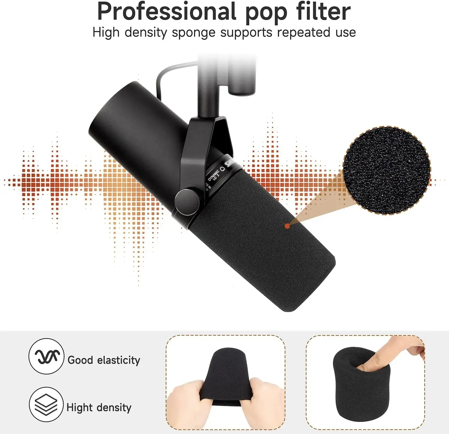 Bonnette de remplacement pour microphone Shure SM7B slide 3