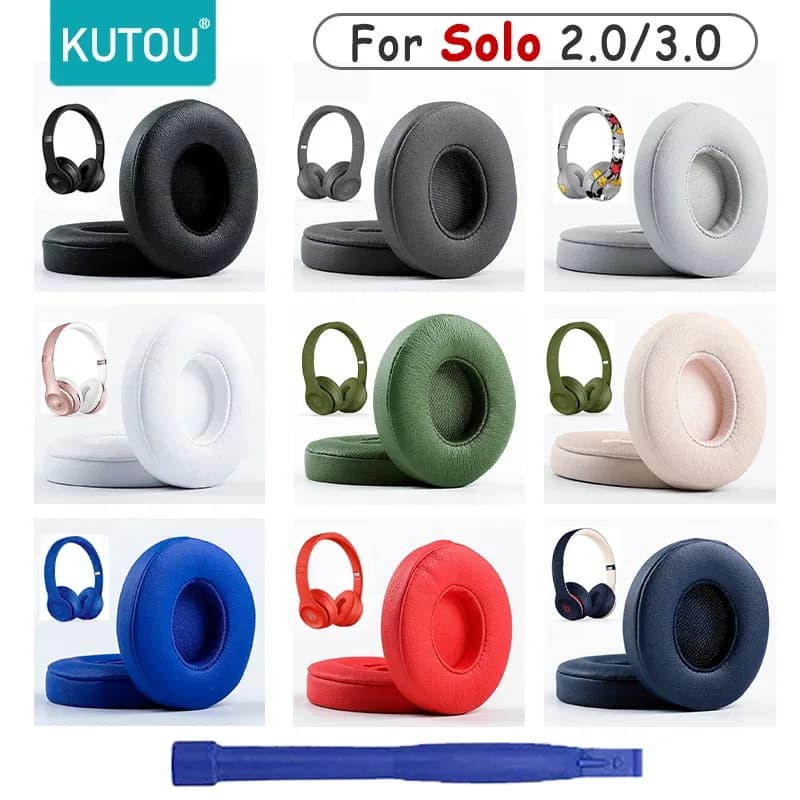 Coussinets de remplacement KUTOU pour casques Beats Solo 2 et Solo 3 - Image 1
