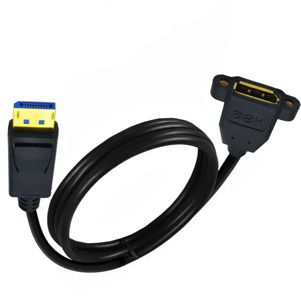 Rallonge DisplayPort 1.4 Mâle vers Femelle avec Montage sur Panneau - 8K 60Hz HDR - Image 4