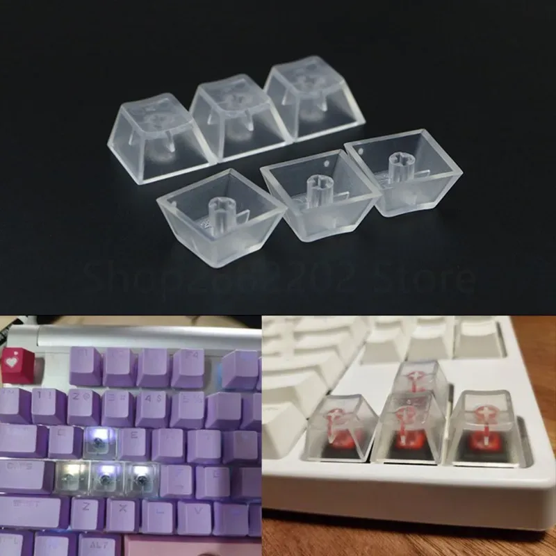 Lot de 10 touches de clavier mécaniques en ABS translucide mat (R1-R4) - Compatibles Cherry, Gateron, Kailh - Image 2