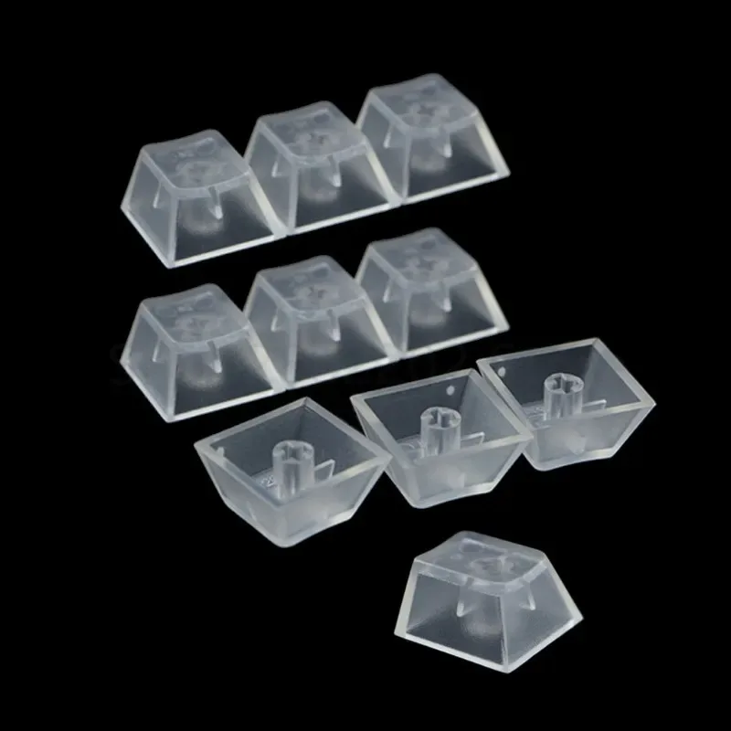 Lot de 10 touches de clavier mécaniques en ABS translucide mat (R1-R4) - Compatibles Cherry, Gateron, Kailh - Image 1