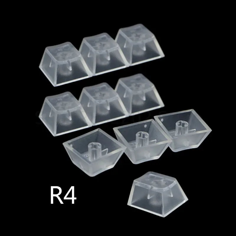 Lot de 10 touches de clavier mécaniques en ABS translucide mat (R1-R4) - Compatibles Cherry, Gateron, Kailh slide 7