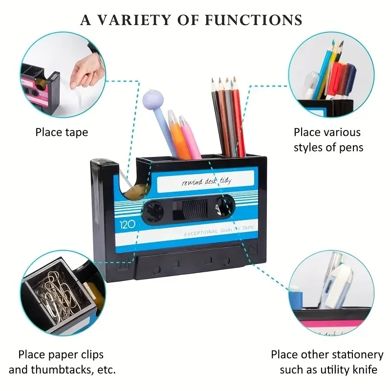 Porte-stylo cassette au design rétro - Image 6