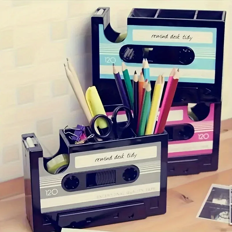 Porte-stylo cassette au design rétro - Image 1