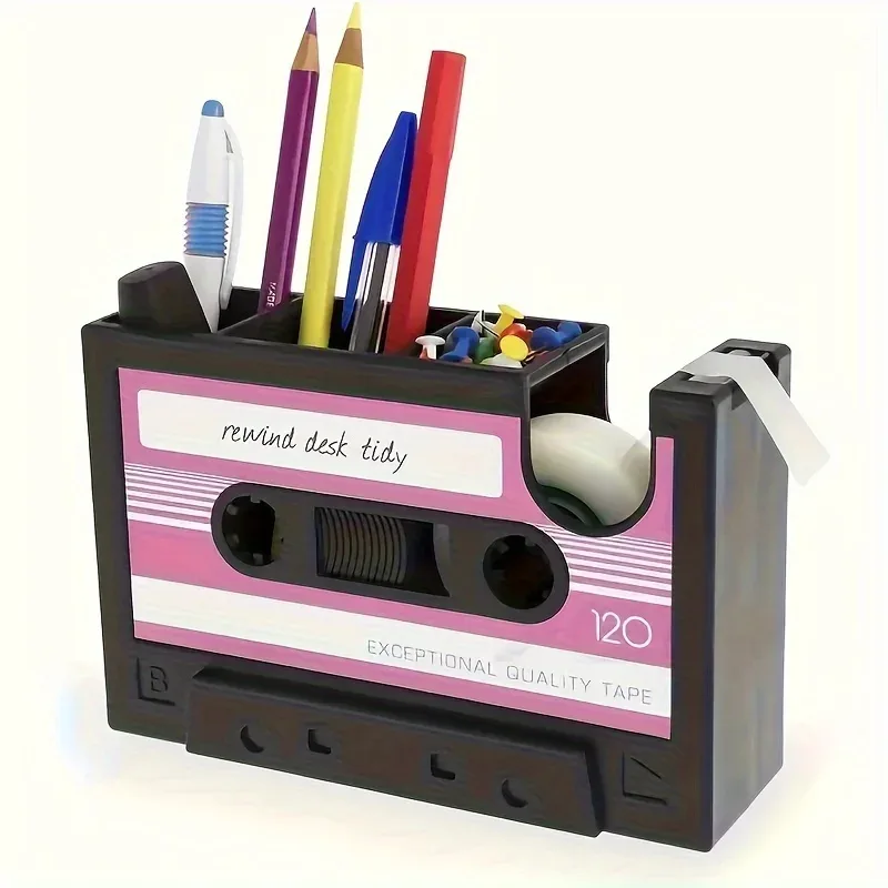 Porte-stylo cassette au design rétro slide 9