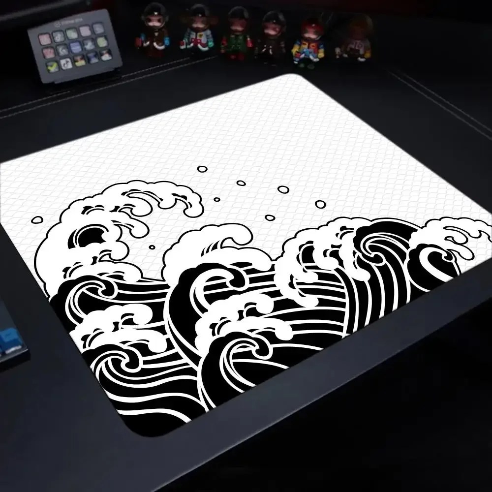 Tapis de souris gaming Xs série Wave - Design artistique et antidérapant, 40x45cm