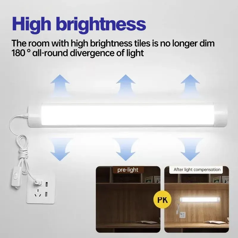 Ruban LED 220V avec câble d'alimentation pour éclairage intérieur - Image 3